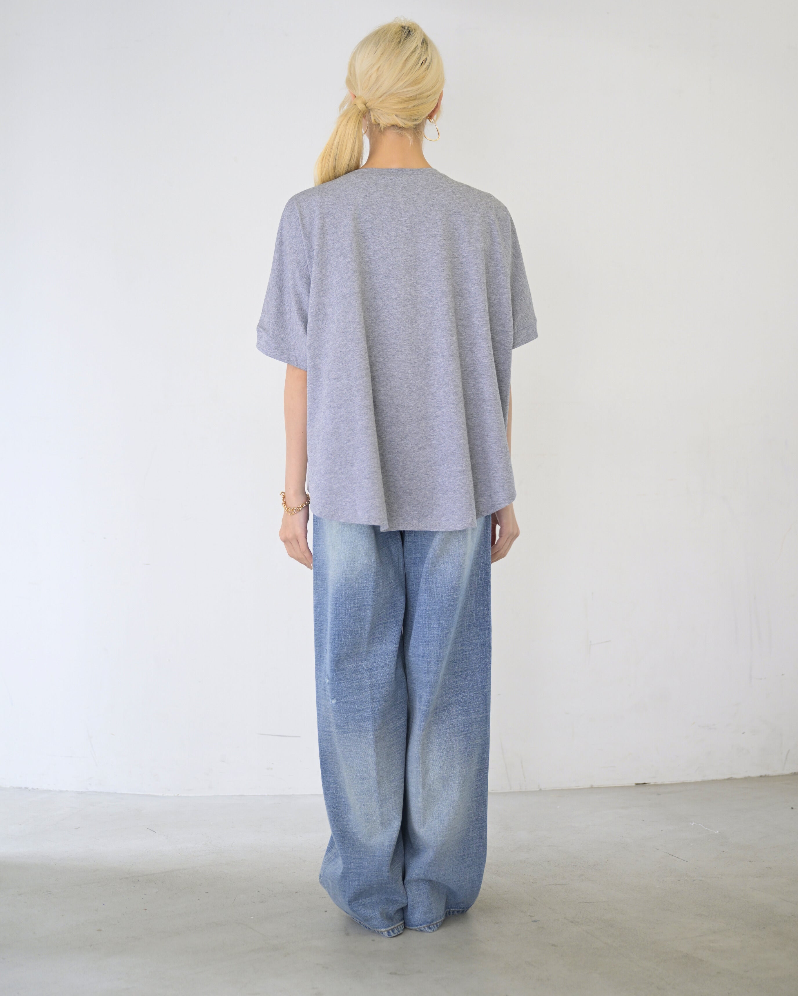 シフォン重ねプルオーバー