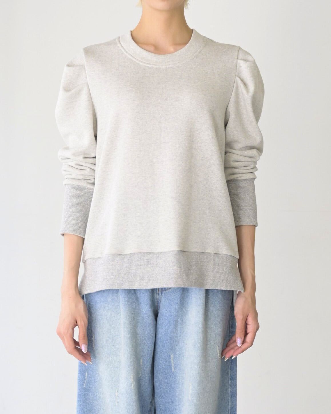 ラメスウェットトップス